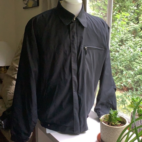 𝅺DESCENTE Men’s Full Zip Jacket Rain / Wind Jacket Fall Jacket - Picture 3 of 7